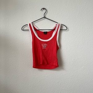 Red and White Urban Outfitters Tank Top